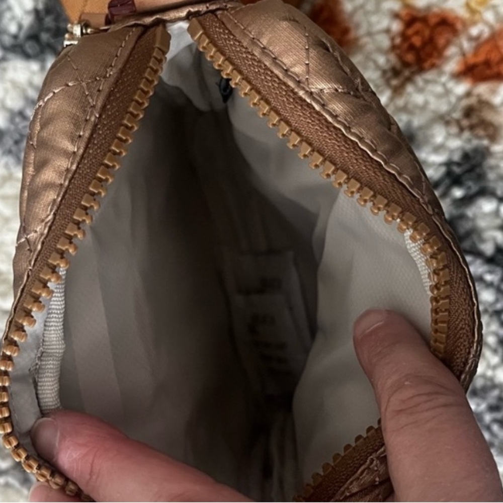MZ Wallace Quilted Metallic Bronze Crossbody Bag - Picture 6 of 6